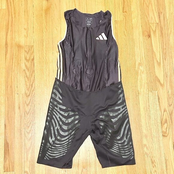 Adidas Adizero Pro Elite Mens Size XL Black Yellow Pink Rheon Running Speed Suit - Picture 1 of 7